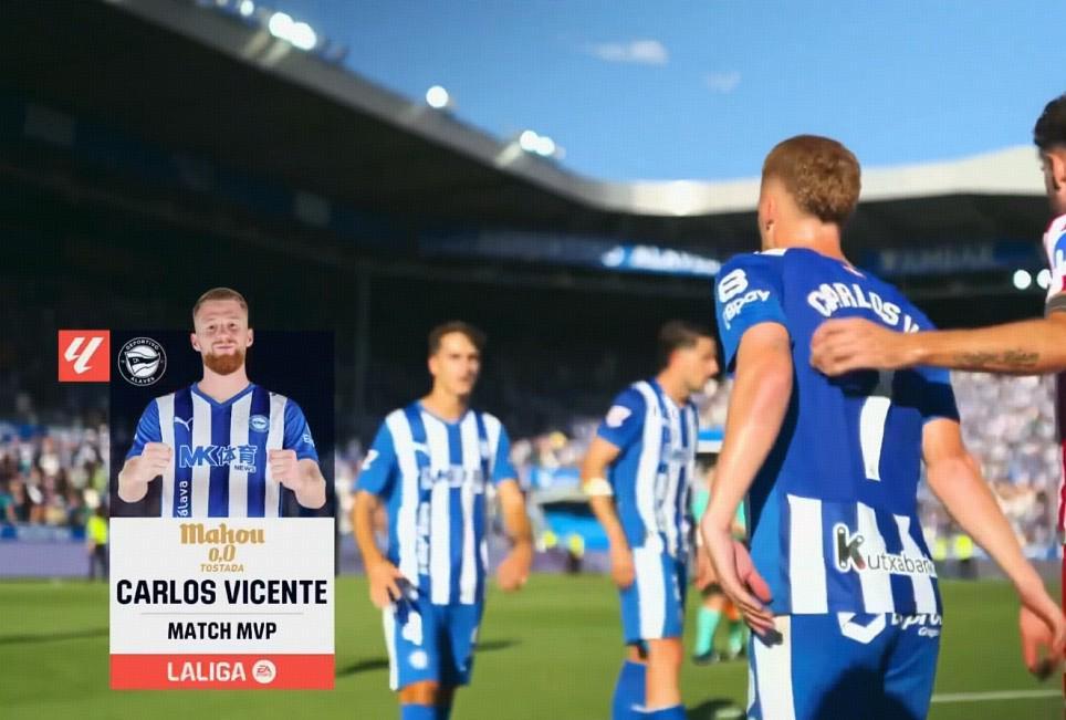 app下载-点射扳平，卡洛斯-比森特当选阿拉维斯vs马竞全场最佳